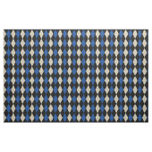 Zwart | marine | Crème Argyle Pattern Stof (Yard (91,4 cm))