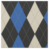 Zwart | marine | Crème Argyle Pattern Stof (Close Up)