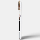 Zwart marinegoudmonogram liefdesfotocollage raster Case-Mate iPhone case (Achterkant / Links)