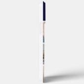 Zwart marinegoudmonogram liefdesfotocollage raster Case-Mate iPhone case (Achterkant / Rechts)