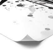 Zwart marlin Ink Painting Poster (Hoek)