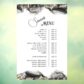 Zwart Marmer Design Services Menu Raamsticker (Vel 3)