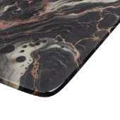 Zwart Marmer Goud Accenten Moderne Elegante Keuken Snijplank (Hoek)