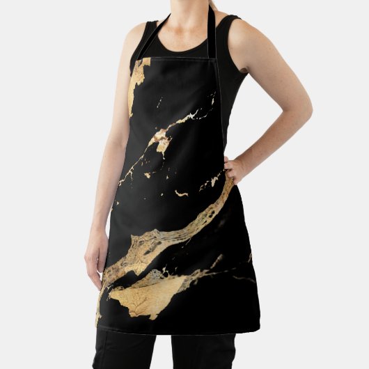 Zwart marmer goud schort (Insitu)