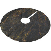Zwart marmer, gouden aderen, textuur. kerstboom rok (Gekanteld)
