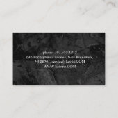 Zwart marmer gouden huis ontwerp schoonmaak servic visitekaartje (Achterkant)