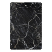 Zwart marmer-miniknembord mini klembord (Achterkant)