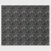 Zwart marmer: natuurlijke abstracte textuur. cadeaupapier (Vlak)