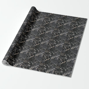 Zwart marmer: natuurlijke abstracte textuur. cadeaupapier