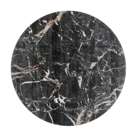 Zwart marmer: natuurlijke abstracte textuur. snijplank (Voorkant)