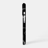 Zwart marmer ontwerp - iPhone 16 hoesje (Linkerkant)
