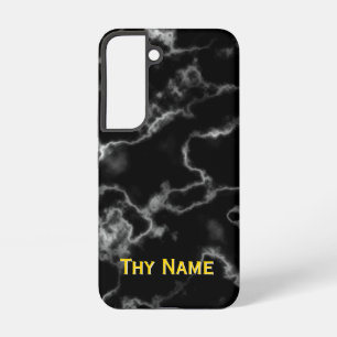 Zwart marmer ontwerp - samsung galaxy hoesje