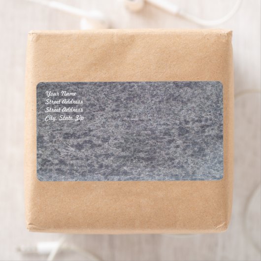 Zwart marmer verzendlabel (Insitu)