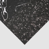 Zwart Marmer/Zwart Glitter Tissuepapier (Detail)
