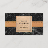 Zwart Marmeren Badkamer Vloeren Tegels Installer Visitekaartje (Voorkant)