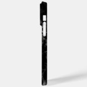 Zwart Marmeren iPhone Case (Achterkant / Links)