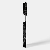 Zwart Marmeren iPhone Case Hoesje (Rechterkant)