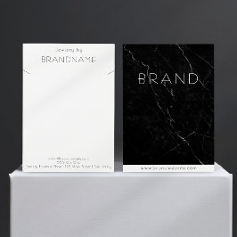 Zwart Marmeren ketting Sieraden Display Kaart