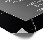 Zwart marmeren nagelstudio Prijslijst Menu Poster (Hoek)