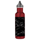 Zwart marmeren steen waterfles waterfles  (Links)