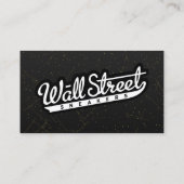 Zwart marmeren Visitekaartje met Gold SparkleEffec (Achterkant)