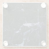 Zwart marmerpatroon glazen onderzetter (Achterkant)