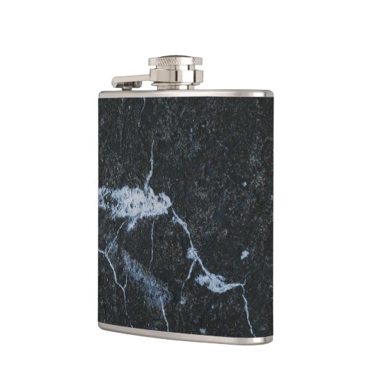 Zwart marmerpatroon heupfles (Links)