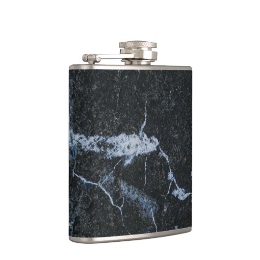 Zwart marmerpatroon heupfles (Rechts)