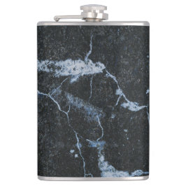 Zwart marmerpatroon heupfles