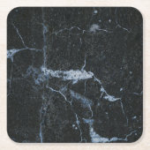Zwart marmerpatroon kartonnen onderzetters (Voorkant)