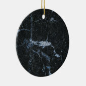 Zwart marmerpatroon keramisch ornament (Rechts)
