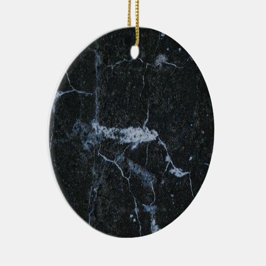 Zwart marmerpatroon keramisch ornament (Rechts)