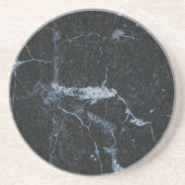 Zwart marmerpatroon zandsteen onderzetter (Voorkant)
