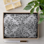 Zwart masker en zilver loskoppelen tissuepapier (Geschenk)