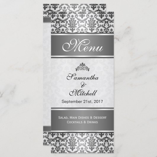 Zwart masker in zilvergrijs menu (Voorkant / Achterkant)