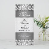 Zwart masker in zilvergrijs menu (Staand voorkant)