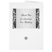 Zwart masker op een zilveren achtergrondmenu (Achterkant)