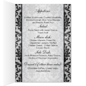 Zwart masker op een zilveren achtergrondmenu (Binnen (Rechts))