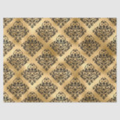 Zwart masker op gouden loskoppeling tissuepapier (Voorkant)