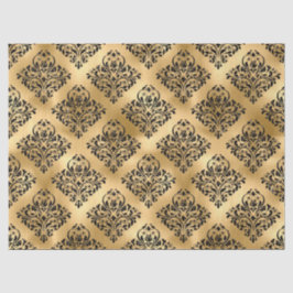 Zwart masker op gouden loskoppeling tissuepapier