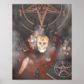 Zwart massaltar poster (Voorkant)