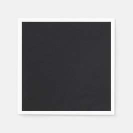 Zwart massieve kleur servet