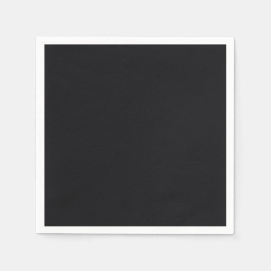 Zwart massieve kleur servet (Voorkant)