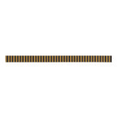 Zwart/mat gouden streep grosgrain lint (Voorkant)
