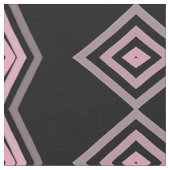 Zwart Mauve en Roze Patterned Stof (Close Up)