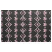Zwart Mauve en Roze Patterned Stof (Fat Quarter)