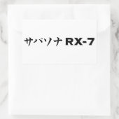 Zwart Mazda RX-7 Stickers (Tas)