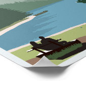 Zwart Meer Crno Jezero Montenegro 8.5''x11'' Poster (Hoek)