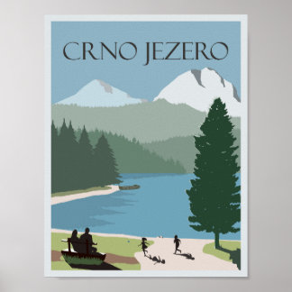 Zwart Meer Crno Jezero Montenegro 8.5''x11'' Poster