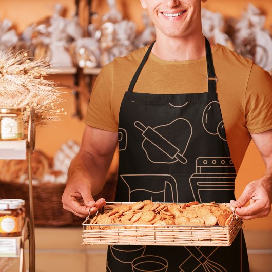 Zwart Meester Chef Papa Bakken & Kookgerei Schort